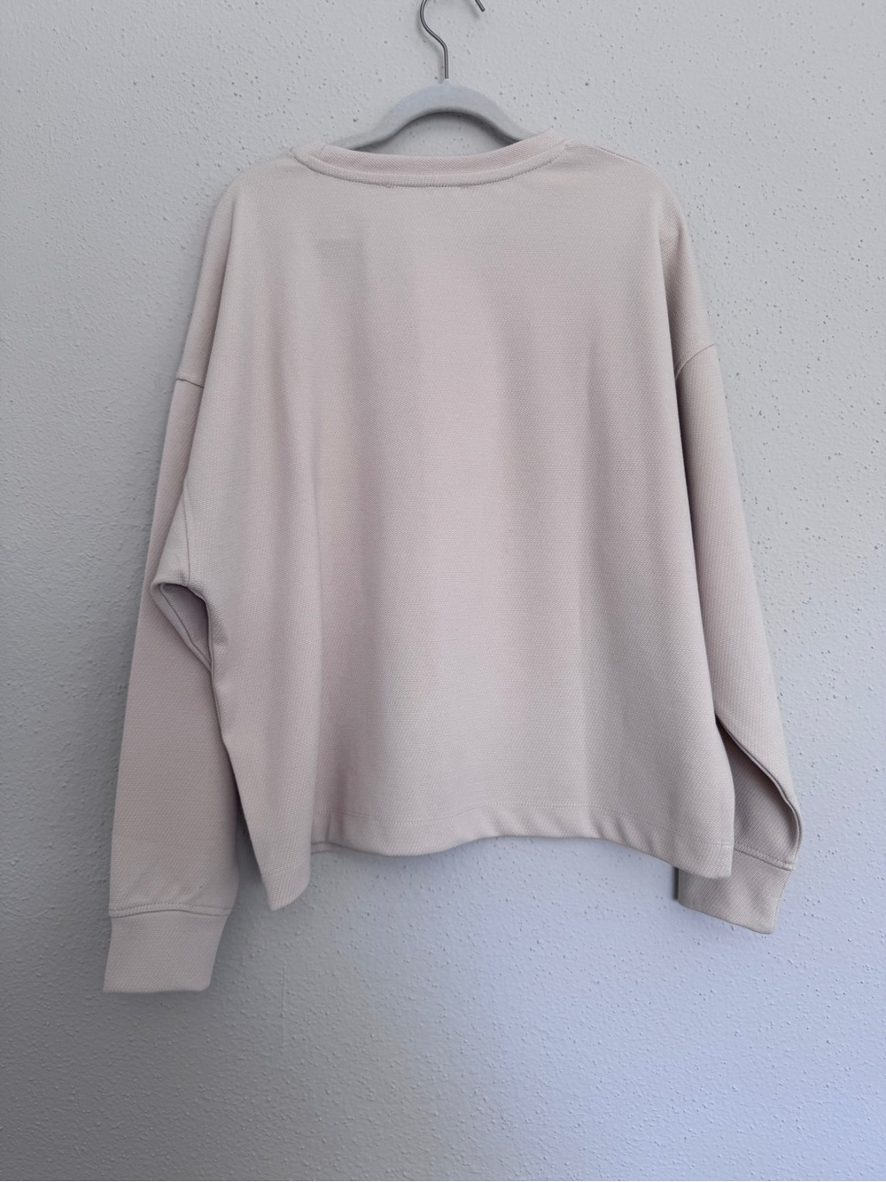Mango MNG Oversized Textured Sweatshirt Beige Worn Once in Excellent Condition - Picture 2 of 12